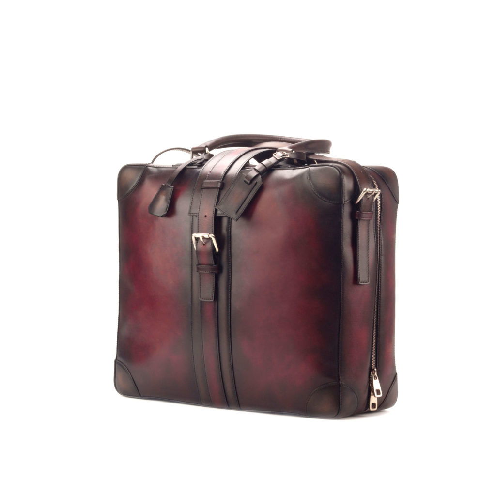 burgundy patina Travel Tote